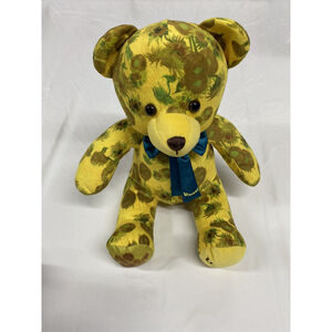Build A Bear Vincent Van Gogh Amsterdam Sunflowers Bear Blue Bow RARE